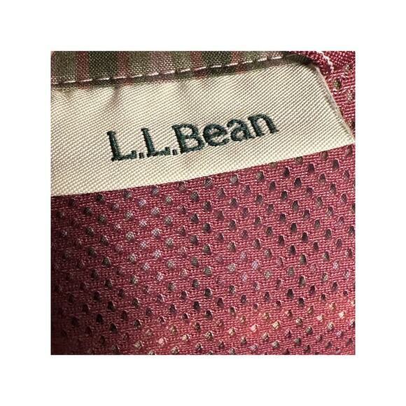 LL Bean Sz M Everyday SunSmart Woven Plaid Quarter-Zip Pullover Shirt Colorblock - Picture 5 of 12